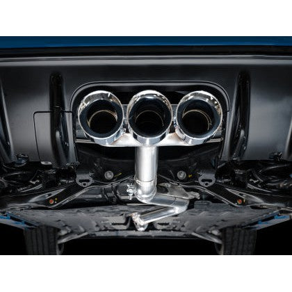 AWE Track Edition Exhaust for FL5 Civic Type R - Triple Chrome Silver Tips