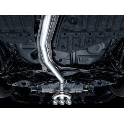 AWE Track Edition Exhaust for FL5 Civic Type R - Triple Chrome Silver Tips