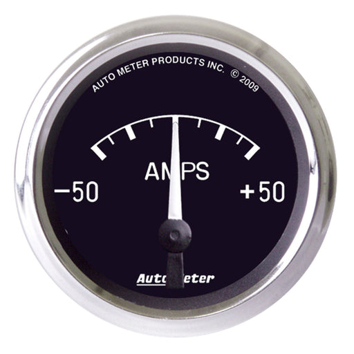 AutoMeter 2-1/16" Ammeter, 50-0-50 Amps, Air-Core, Cobra