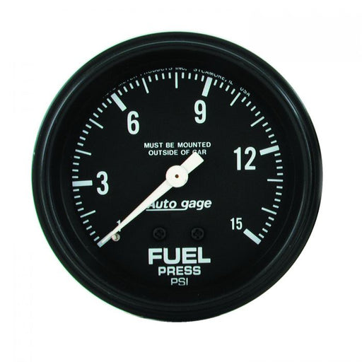 AutoMeter 2-5/8" Fuel Pressure, 0-15 Psi, Mechanical, Full Sweep, Auto Gage