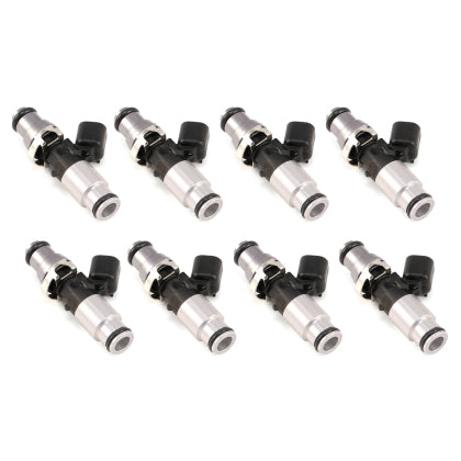 Injector Dynamics 1340cc Injector - 60mm Length - 14mm Grey Top - Blue Bottom Adaptor (Set of 8) Ford Mustang GT 2011+ (includes GT350)