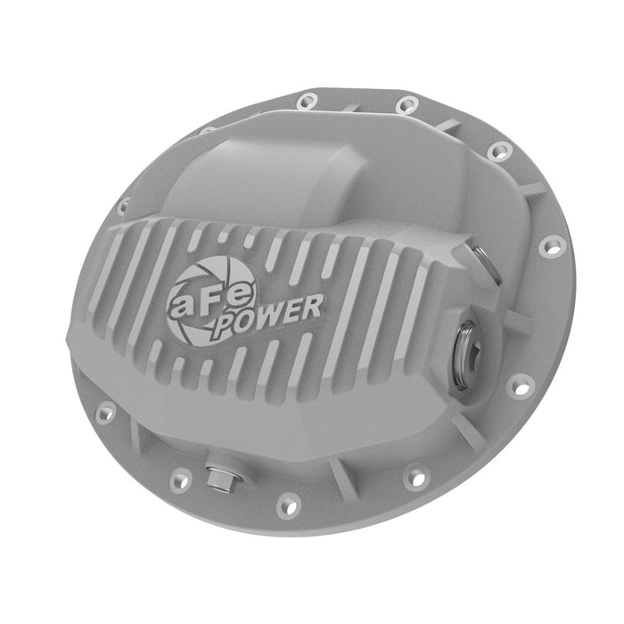 aFe Power Street Series Front Differential Cover Raw w/ Machined Fins Dodge Trucks 2500/3500 13-18