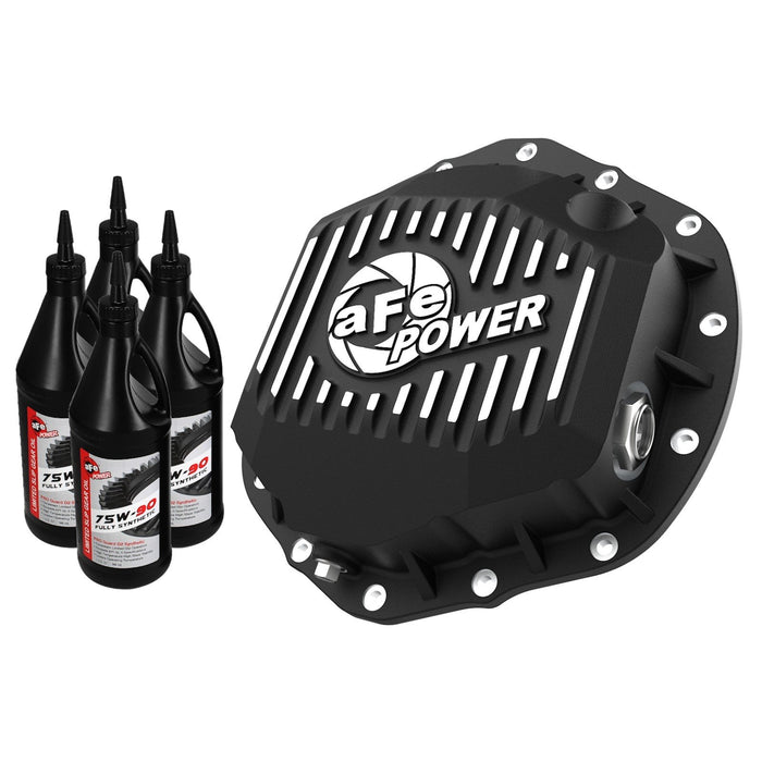 aFe Power Street Series Rear Differential Cover Raw w/ Machined Fins RAM Trucks 19-20