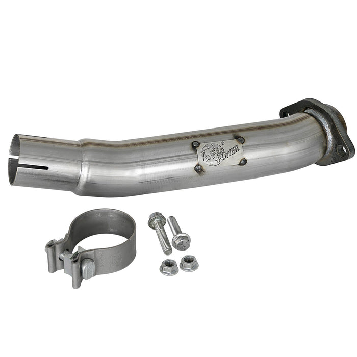 aFe Power Twisted Steel 2-1/2 IN 409 Stainless Steel Loop-Delete Downpipe Jeep Wrangler (JL) 18-20 / Gladiator (JT) 2020 V6-3.6L
