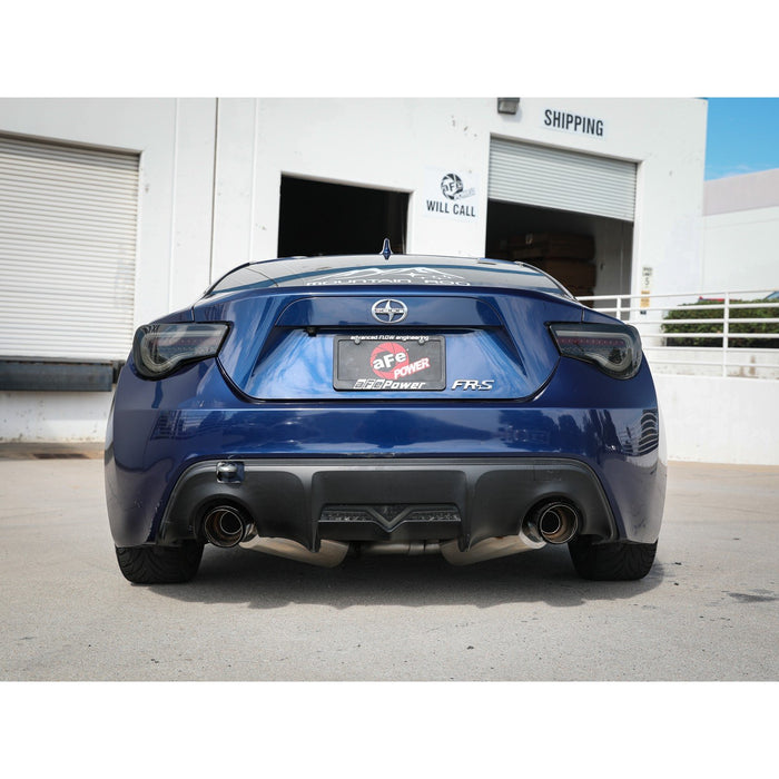 aFe Power Takeda 2-1/2 IN 304 Stainless Steel Cat-Back Exhaust System Toyota 86/FT86/GT86 12-20 / Scion FR-S 13-16 / Subaru BRZ 13-20 H4-2.0L