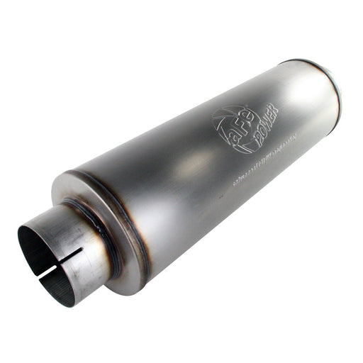 aFe Power Mach Force-Xp 409 Stainless Steel Muffler 5in ID Inlet & Outlet, 30in Length, 8in Diameter