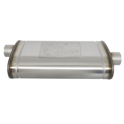 aFe Power Mach Force-Xp 409 Stainless Steel Muffler 3 IN ID Center/Offset x 11 IN W x 5 IN H x 22 IN L - Oval Body