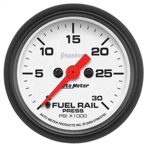 AutoMeter 2-1/16" Fuel Rail Pressure, 0-30K PSI, Stepper Motor, Phantom