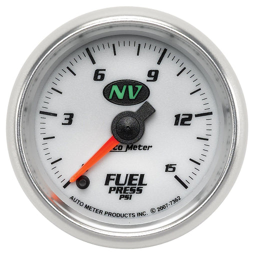 AutoMeter 2-1/16" Fuel Pressure, 0-15 PSI, Stepper Motor, NV