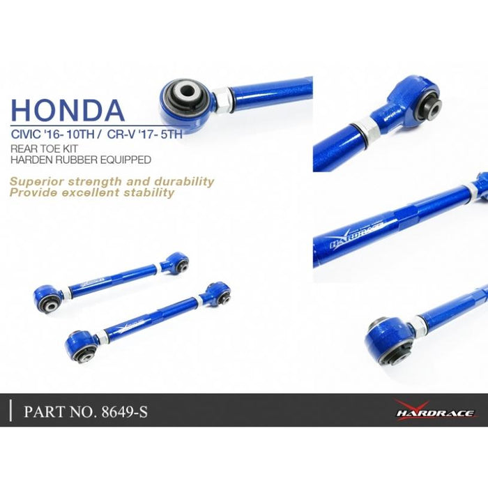 Hard Race Rear Toe Kit Honda, Civic, Civic, Fk8 Type-R, Fc, 17-