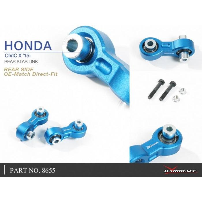 Hard Race Reinforced Fixed Sway Bar Link Honda, Civic, Fk8 Type-R, Fc, 17-