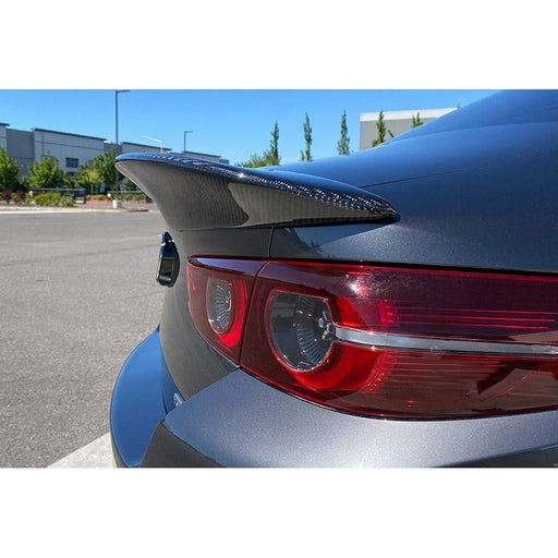 CorkSport Mazda 3 Carbon Fiber Trunk Lip for 2019+ Mazda 3 Sedan