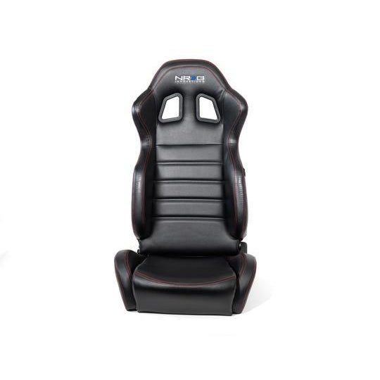NRG Innovations Reclindable racing Seat Red Stitching