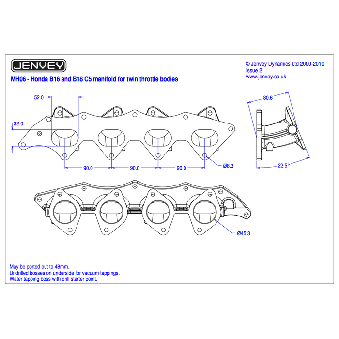 Jenvey TBP45 Throttle Body Kit - B16/B18CR-Individual Throttle Bodies-Speed Science