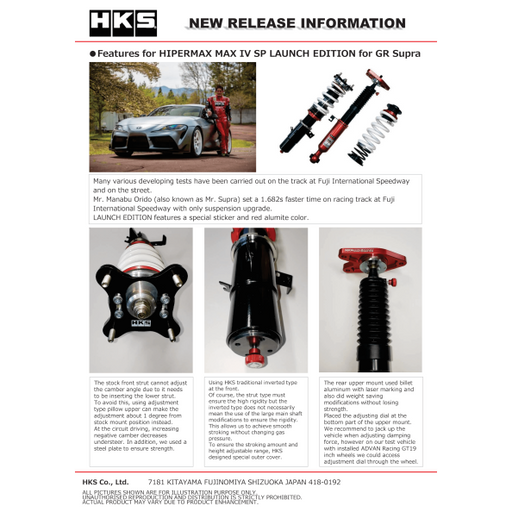 HKS Max 4 SP Launch Edition DB42/DB22/DB82 Full Kit