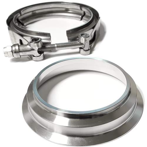ATP Turbo 3" Stainless (also 3.5") Downpipe Flange and Clamp for 6.0L Ford Powerstroke Turbo 2003 through 2010