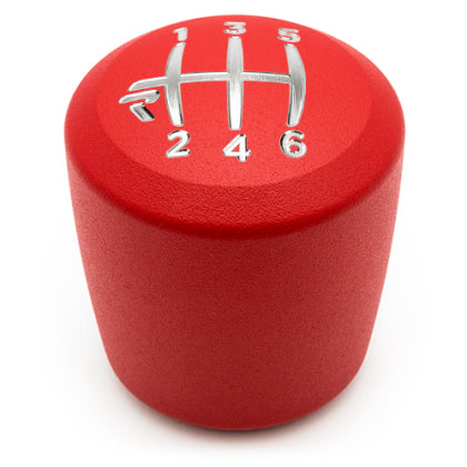 Raceseng Ashiko Shift Knob (Gate 6 Engraving) M8x1.25mm Adapter - Red Texture