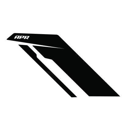 APR Sideburn Stickers - Black APR/Black Stripe (Pair)