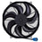 SPAL 500W 15.2in Flush Mount Brushless Fan w/Jumper Harness