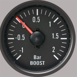 Autogauge 2" Black Boost Gauge (PSI)