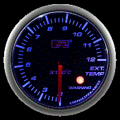 Autogauge 2" Blue LED Exhaust Temperature Gauge