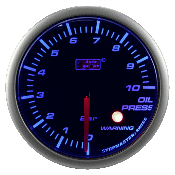 Autogauge 2" Blue LED Oil Pressure Gauge (PSI)
