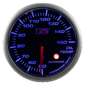 Autogauge 60mm Blue LED Oil Temperature Gauge