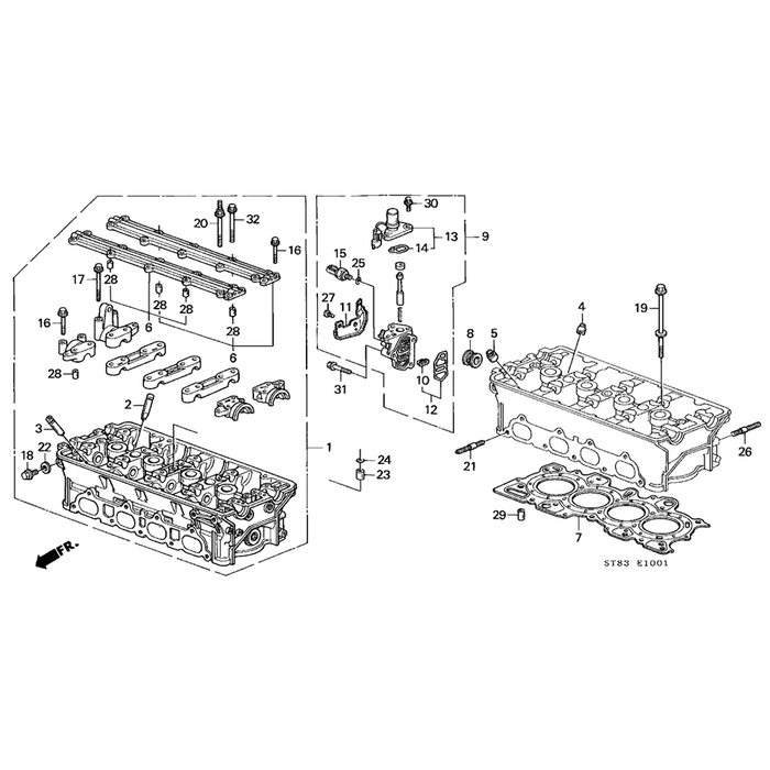 Honda Genuine B Series V-Tec Solenoid Assembly (B16A / B18C)
