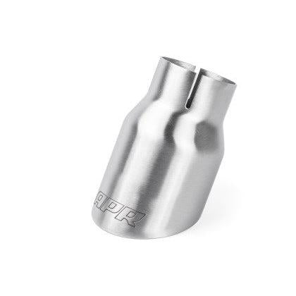 APR Double-Walled 3.5in Slash-Cut Tips - Brushed Silver - Set of 2