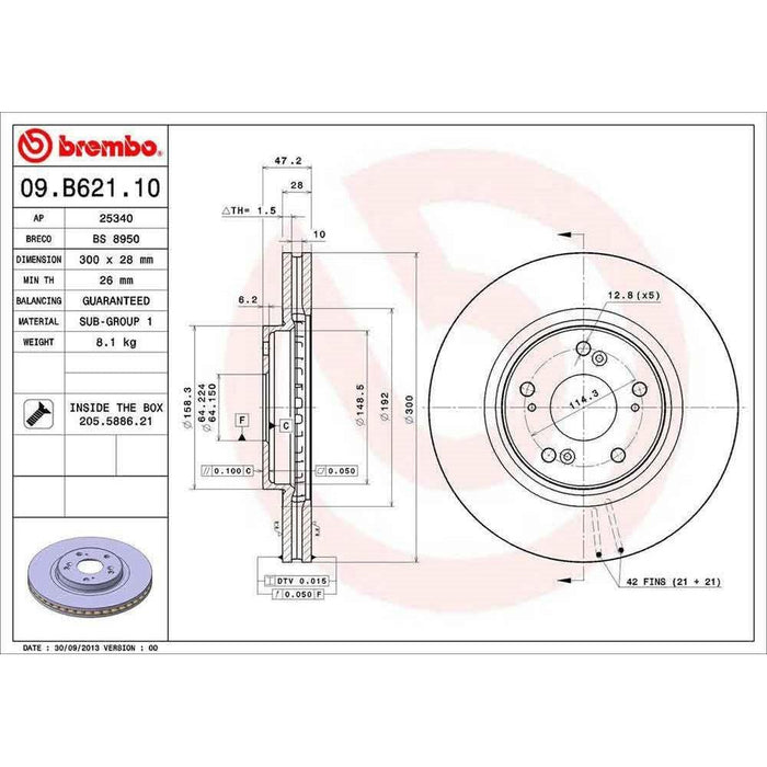 Brembo Front Brake Rotors - CL7, EG/EK/DC