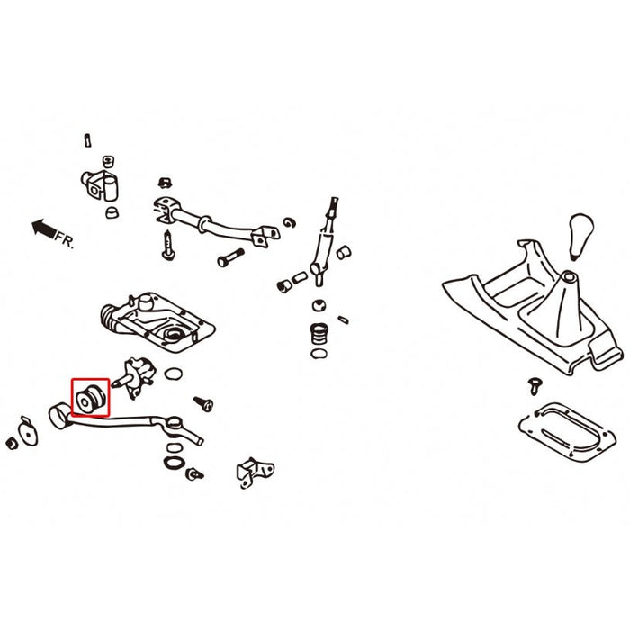 Hardrace Shifter Bushings Subaru, Impreza, Legacy, SF 97-02, STI GC/GF/GM 92-00, WRX GC/GF/GM 92-00, BD