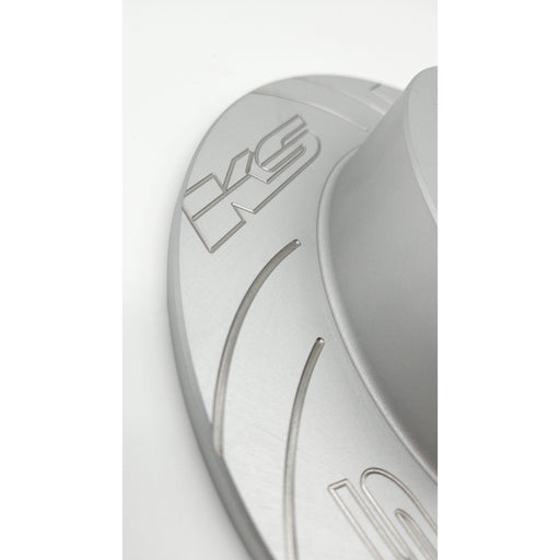 KS Tuned Replacement Front 4 Lug Slotted Rotor Set for Front Drag Brake Kit