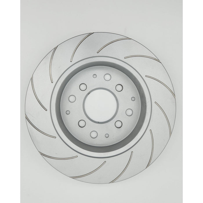 KS Tuned Replacement Front 4 Lug Slotted Rotor Set for Front Drag Brake Kit