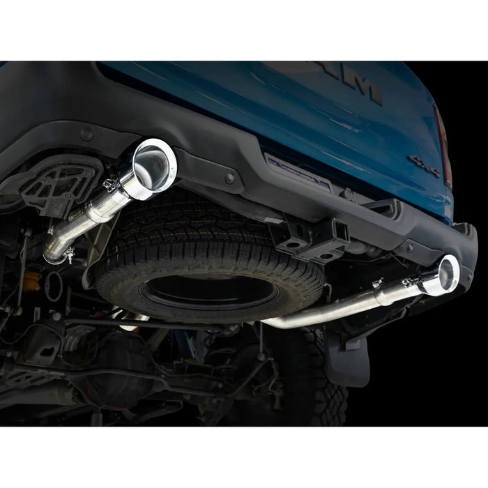 AWE Tuning 19-24 RAM 1500 5.7L (w/Cutouts) 0FG Dual Rear Exit Cat-Back Exhaust - Chrome Silver or Diamond Black Tips