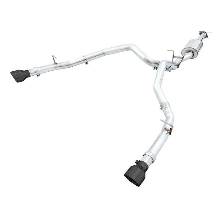 AWE Tuning 19-24 RAM 1500 5.7L (w/Cutouts) 0FG Dual Rear Exit Cat-Back Exhaust - Chrome Silver or Diamond Black Tips