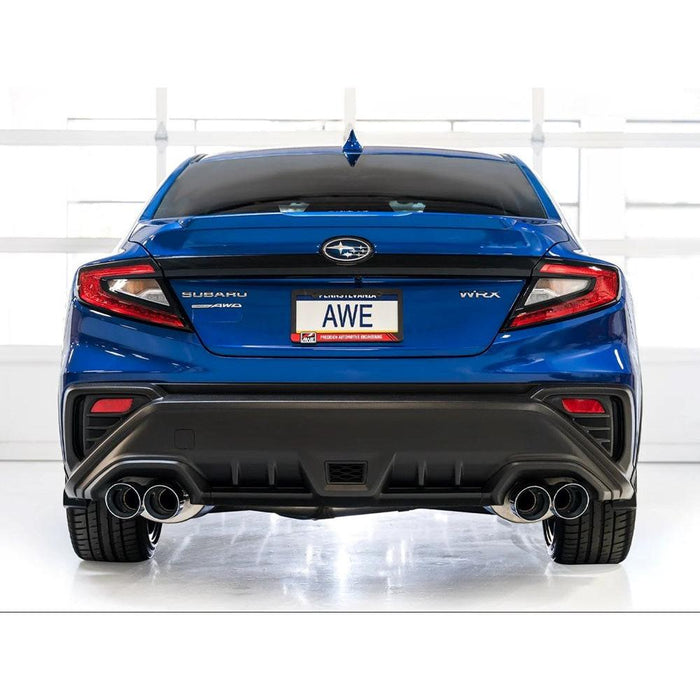 AWE Touring Edition Axleback Exhaust for VB Subaru WRX - Diamond Black or Chrome Silver Tips