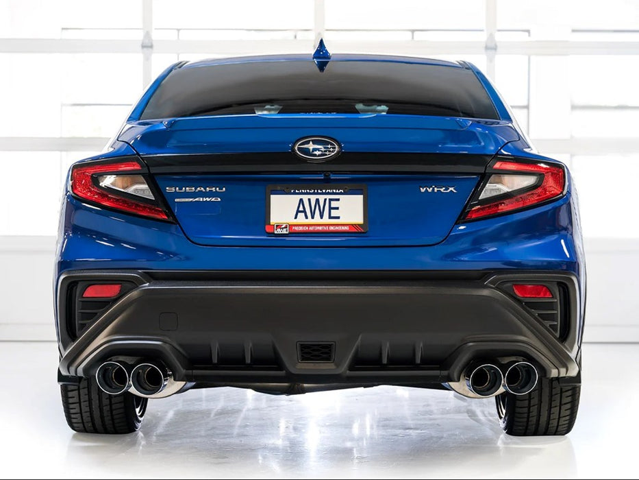 AWE Touring Edition Axleback Exhaust for VB Subaru WRX - Diamond Black or Chrome Silver Tips