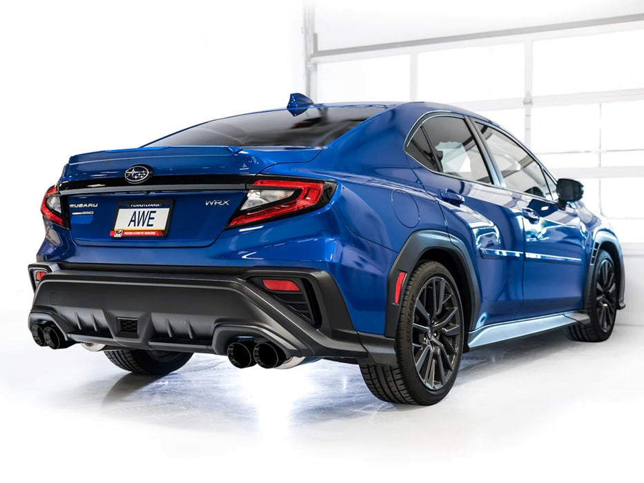 AWE Touring Edition Axleback Exhaust for VB Subaru WRX - Diamond Black or Chrome Silver Tips
