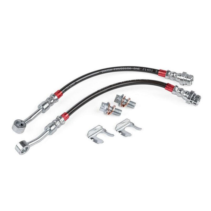 APR 17-20 Audi RS3/15-24 Volkswagen Golf R Braided Stainless Steel Brake Line Set - Rear