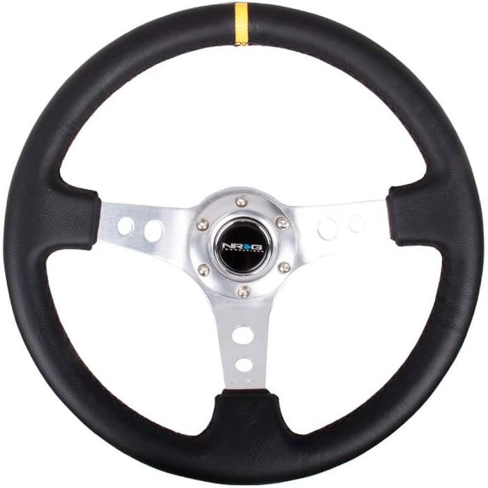 NRG Innovations 350mm 3" Deep Dish With Holes Suede