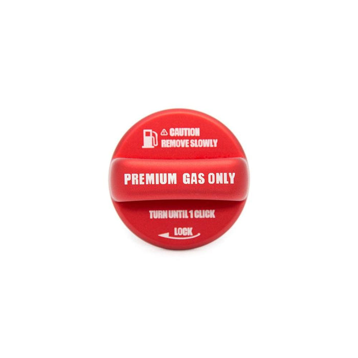 OLM Anodized Red Fuel Cap Cover - 15 WRX STI 13 FT86 13 Crosstrek 14 Forester 12 Impreza