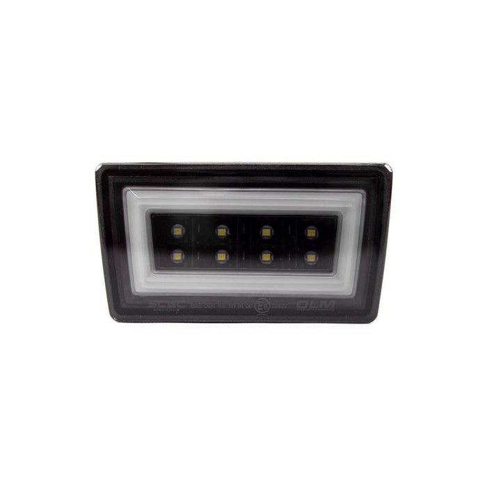 OLM NB R F1 Rear Brake Light (Smoke Lens Gloss Black Base White Bar) - 15 WRX STI