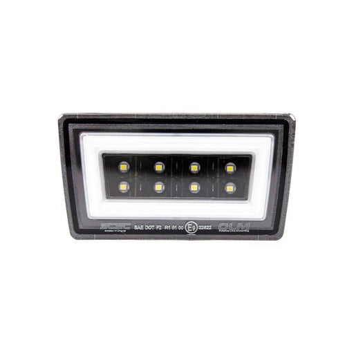 OLM NB R F1 Rear Brake Light (Clear Lens Gloss Black Base White Bar) - 15 WRX STI