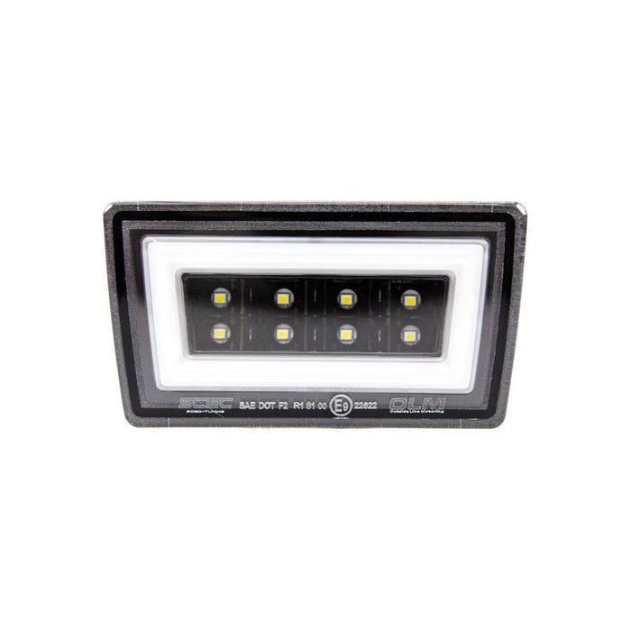 OLM NB R F1 Rear Brake Light (Clear Lens Gloss Black Base White Bar) - 15 WRX STI
