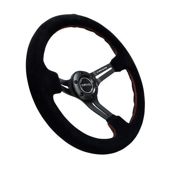 NRG Innovations 350mm 3" Deep Dish With Slits Suede