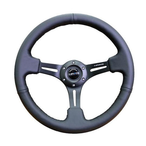 NRG Innovations 350mm 3" Deep Dish With Slits Leather