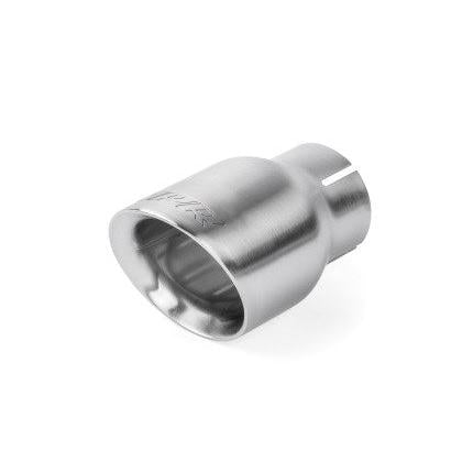 APR Double-Walled 3.5in Slash-Cut Tips - Brushed Silver - Set of 2