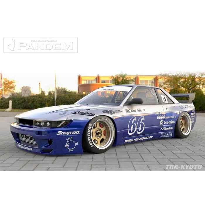 GReddy 89-94 Nissan 240SX Coupe w/ Silvia Headlights Pandem S13 Full Wide-Body Aero Kit w/o GT Wing
