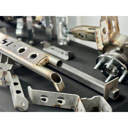 S1Built - AWD Conversion Bundle: Alpha6 Lite AWD/RWD/FWD Rear Trailing Arms with Tubular style Rear Diff Mount Kit and Billet Forks
