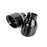APR Double-Walled 4in Slash-Cut Tips - Polished Diamond Black - Set of 2